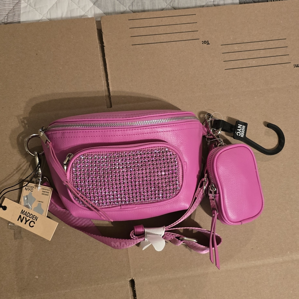 Madden NYC Pink Crossbody Bag Set